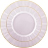 image:imageLillian Tablesettings 32Piece Tinted Green Plastic Plates Set 1610 Dinner amp 167 Salad Plates Heavyweight Disposable Plates with Gold Rim Elegant Swirl Design DinnerwarePetal  Pink  Gold