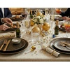 image:imageLillian Tablesettings 32Piece Tinted Green Plastic Plates Set 1610 Dinner amp 167 Salad Plates Heavyweight Disposable Plates with Gold Rim Elegant Swirl Design DinnerwareArctic  Charcoal  Gold