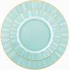 image:imageLillian Tablesettings 32Piece Tinted Green Plastic Plates Set 1610 Dinner amp 167 Salad Plates Heavyweight Disposable Plates with Gold Rim Elegant Swirl Design DinnerwarePetal  Green  Gold