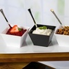 image:imageLillian Tablesettings Clear Plastic Square Bowls 8 oz Small Disposable Serving Bowls for Appetizers Desserts amp Dips Heavyweight BPAFree 20 Count 35 x 35 inWhite