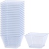 image:imageLillian Tablesettings Clear Plastic Square Bowls 8 oz Small Disposable Serving Bowls for Appetizers Desserts amp Dips Heavyweight BPAFree 20 Count 35 x 35 inClear