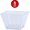 image:imageLillian Tablesettings Clear Plastic Square Bowls 8 oz Small Disposable Serving Bowls for Appetizers Desserts amp Dips Heavyweight BPAFree 20 Count 35 x 35 inClear