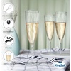 image:imageLillian Tablesettings Premium 16 Count Wine Glasses 8 oz Clear Hard Plastic 1Piece Disposable CupsChampagne Flutes  16 Count