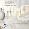 image:imageLillian Tablesettings Premium 16 Count Wine Glasses 8 oz Clear Hard Plastic 1Piece Disposable CupsChampagne Flutes  96 Count