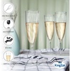 image:imageLillian Tablesettings Premium 16 Count Wine Glasses 8 oz Clear Hard Plastic 1Piece Disposable CupsChampagne Flutes  96 Count