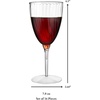 image:imageLillian Tablesettings Premium 16 Count Wine Glasses 8 oz Clear Hard Plastic 1Piece Disposable CupsWine Glasses  16 Count