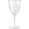 image:imageLillian Tablesettings Premium 16 Count Wine Glasses 8 oz Clear Hard Plastic 1Piece Disposable CupsWine Glasses  96 Count