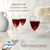 image:imageLillian Tablesettings Premium 16 Count Wine Glasses 8 oz Clear Hard Plastic 1Piece Disposable CupsWine Glasses  96 Count