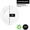 image:imageLillian Tablesettings Premium Quality Heavyweight Plastic Plates China Like Wedding and Party Dinnerware Plastic Plates 75 inch WhitePearlValue Pack 40 CountClear
