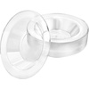 image:imageLillian Tablesettings Premium Quality Heavyweight Plastic Plates China Like Wedding and Party Dinnerware Plastic Plates 75 inch WhitePearlValue Pack 40 CountClear