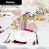 image:imageLillian Tablesettings Premium Quality Heavyweight Plastic Plates China Like Wedding and Party Dinnerware Plastic Plates 75 inch WhitePearlValue Pack 40 CountWhite Pearl