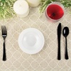 image:imageLillian Tablesettings Premium Quality Heavyweight Plastic Plates China Like Wedding and Party Dinnerware Plastic Plates 75 inch WhitePearlValue Pack 40 CountWhite Pearl