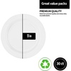 image:imageLillian Tablesettings Premium Quality Heavyweight Plastic Plates China Like Wedding and Party Dinnerware Plastic Plates 75 inch WhitePearlValue Pack 40 CountWhite Pearl