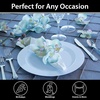 image:imageLillian Tablesettings Premium Quality Heavyweight Plastic Plates China Like Wedding and Party Dinnerware Plastic Plates 75 inch WhitePearlValue Pack 40 CountWhite Pearl