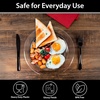 image:imageLillian Tablesettings Premium Quality Heavyweight Plastic Plates China Like Wedding and Party Dinnerware Plastic Plates 75 inch WhitePearlValue Pack 40 CountClear
