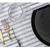 image:imageLinenFeel Disposable Dinner Napkins Made in Italy ClothLike AirlaidBlue
