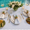 image:imageLinenFeel Disposable Dinner Napkins Made in Italy ClothLike AirlaidBlue