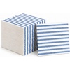 image:imageLinenFeel Disposable Dinner Napkins Made in Italy ClothLike AirlaidBlue