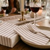 image:imageLinenFeel Disposable Dinner Napkins Made in Italy ClothLike AirlaidCappuccino