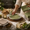image:imageLinenFeel Disposable Dinner Napkins Made in Italy ClothLike AirlaidCoffee
