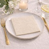 image:imageLinenFeel Disposable Dinner Napkins Made in Italy ClothLike AirlaidIvory