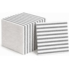 image:imageLinenFeel Disposable Dinner Napkins Made in Italy ClothLike AirlaidPearl  White