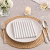 image:imageLinenFeel Disposable Dinner Napkins Made in Italy ClothLike AirlaidPearl  White