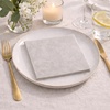 image:imageLinenFeel Disposable Dinner Napkins Made in Italy ClothLike AirlaidPearl