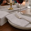 image:imageLinenFeel Disposable Dinner Napkins Made in Italy ClothLike AirlaidPearl