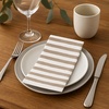 image:imageMade in Italy LinenFeel Disposable Guest Towels  Premium Airlaid ClothLike Bathroom Napkins Soft amp Absorbent Luxury Hand Towels Elegant Striped Dinner Napkins for PartiesCappuccino