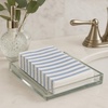 image:imageMade in Italy LinenFeel Disposable Guest Towels  Premium Airlaid ClothLike Bathroom Napkins Soft amp Absorbent Luxury Hand Towels Elegant Striped Dinner Napkins for PartiesBlue