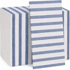 image:imageMade in Italy LinenFeel Disposable Guest Towels  Premium Airlaid ClothLike Bathroom Napkins Soft amp Absorbent Luxury Hand Towels Elegant Striped Dinner Napkins for PartiesBlue