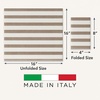 image:imageMade in Italy LinenFeel Disposable Guest Towels  Premium Airlaid ClothLike Bathroom Napkins Soft amp Absorbent Luxury Hand Towels Elegant Striped Dinner Napkins for PartiesCappuccino
