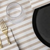 image:imageMade in Italy LinenFeel Disposable Guest Towels  Premium Airlaid ClothLike Bathroom Napkins Soft amp Absorbent Luxury Hand Towels Elegant Striped Dinner Napkins for PartiesCappuccino