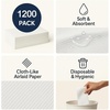 image:imageMade in Italy LinenFeel Disposable Guest Towels  Premium Airlaid ClothLike Bathroom Napkins Soft amp Absorbent Luxury Hand Towels Elegant Striped Dinner Napkins for PartiesWhite