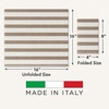 image:imageMade in Italy LinenFeel Disposable Guest Towels  Premium Airlaid ClothLike Bathroom Napkins Soft amp Absorbent Luxury Hand Towels Elegant Striped Dinner Napkins for PartiesCappuccino