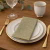 image:imageMade in Italy LinenFeel Disposable Guest Towels  Premium Airlaid ClothLike Bathroom Napkins Soft amp Absorbent Luxury Hand Towels Elegant Striped Dinner Napkins for PartiesSage