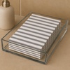 image:imageMade in Italy LinenFeel Disposable Guest Towels  Premium Airlaid ClothLike Bathroom Napkins Soft amp Absorbent Luxury Hand Towels Elegant Striped Dinner Napkins for PartiesPearl