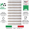 image:imageMade in Italy LinenFeel Disposable Guest Towels  Premium Airlaid ClothLike Bathroom Napkins Soft amp Absorbent Luxury Hand Towels Elegant Striped Dinner Napkins for PartiesCappuccino