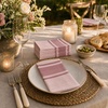 image:imageMade in Italy LinenFeel Disposable Guest Towels  Premium Airlaid ClothLike Bathroom Napkins Soft amp Absorbent Luxury Hand Towels Elegant Striped Dinner Napkins for PartiesBurgundy