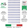 image:imageMade in Italy LinenFeel Disposable Guest Towels  Premium Airlaid ClothLike Bathroom Napkins Soft amp Absorbent Luxury Hand Towels Elegant Striped Dinner Napkins for PartiesBlue