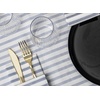 image:imageMade in Italy LinenFeel Disposable Guest Towels  Premium Airlaid ClothLike Bathroom Napkins Soft amp Absorbent Luxury Hand Towels Elegant Striped Dinner Napkins for PartiesBlue