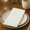 image:imageMade in Italy LinenFeel Disposable Guest Towels  Premium Airlaid ClothLike Bathroom Napkins Soft amp Absorbent Luxury Hand Towels Elegant Striped Dinner Napkins for PartiesWhite