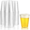 image:imageNicole Home Collection 100 Sets  16 oz Clear PET Plastic Cups with Lids and Straws Sturdy amp Food Safe Iced Coffee Cups Disposable Smoothie Cups for Cold DrinksClear