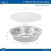 image:imageNicole Home Collection Aluminum Pans 9 Round Disposable Foil Pans With Lids 50 Pack  9 Inch Round Disposable Takeout Pans With Board Lids 9 Inch Round7