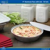 image:imageNicole Home Collection Aluminum Pans 9 Round Disposable Foil Pans With Lids 50 Pack  9 Inch Round Disposable Takeout Pans With Board Lids 9 Inch Round9