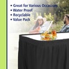 image:imageParty Dimensions Plastic Table Skirt 29Inches by 14Feet  Blue  6 PackBlack