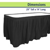 image:imageParty Dimensions Plastic Table Skirt 29Inches by 14Feet  Blue  6 PackBlack