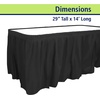 image:imageParty Dimensions Plastic Table Skirt 29Inches by 14Feet  Blue  6 PackBlack