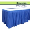 image:imageParty Dimensions Plastic Table Skirt 29Inches by 14Feet  Blue  6 PackBlue